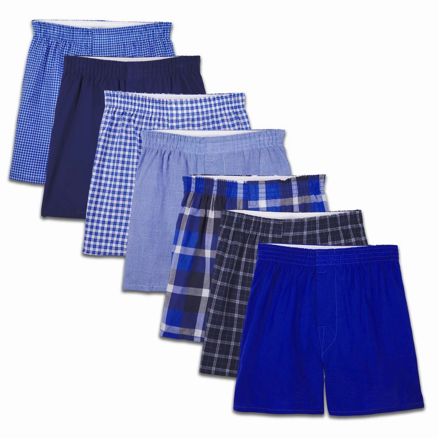 7-Pack Boys' Tartan Plaid Boxers 7PB53TG AbrasionResistantEdging