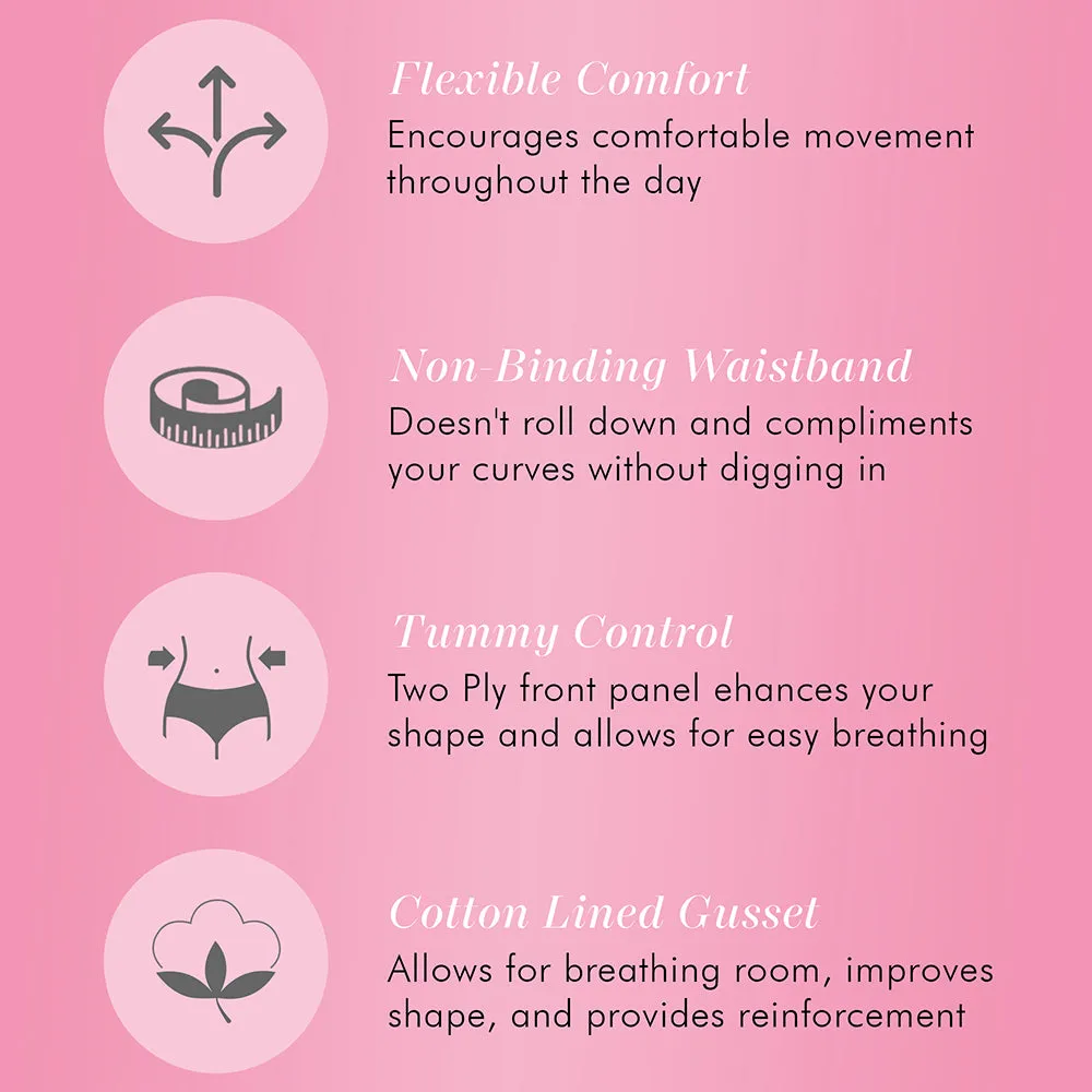 2-Pack Women's Floral Jacquard Slimming Body Shaper Panties 51070557A HiddenStoragePocket