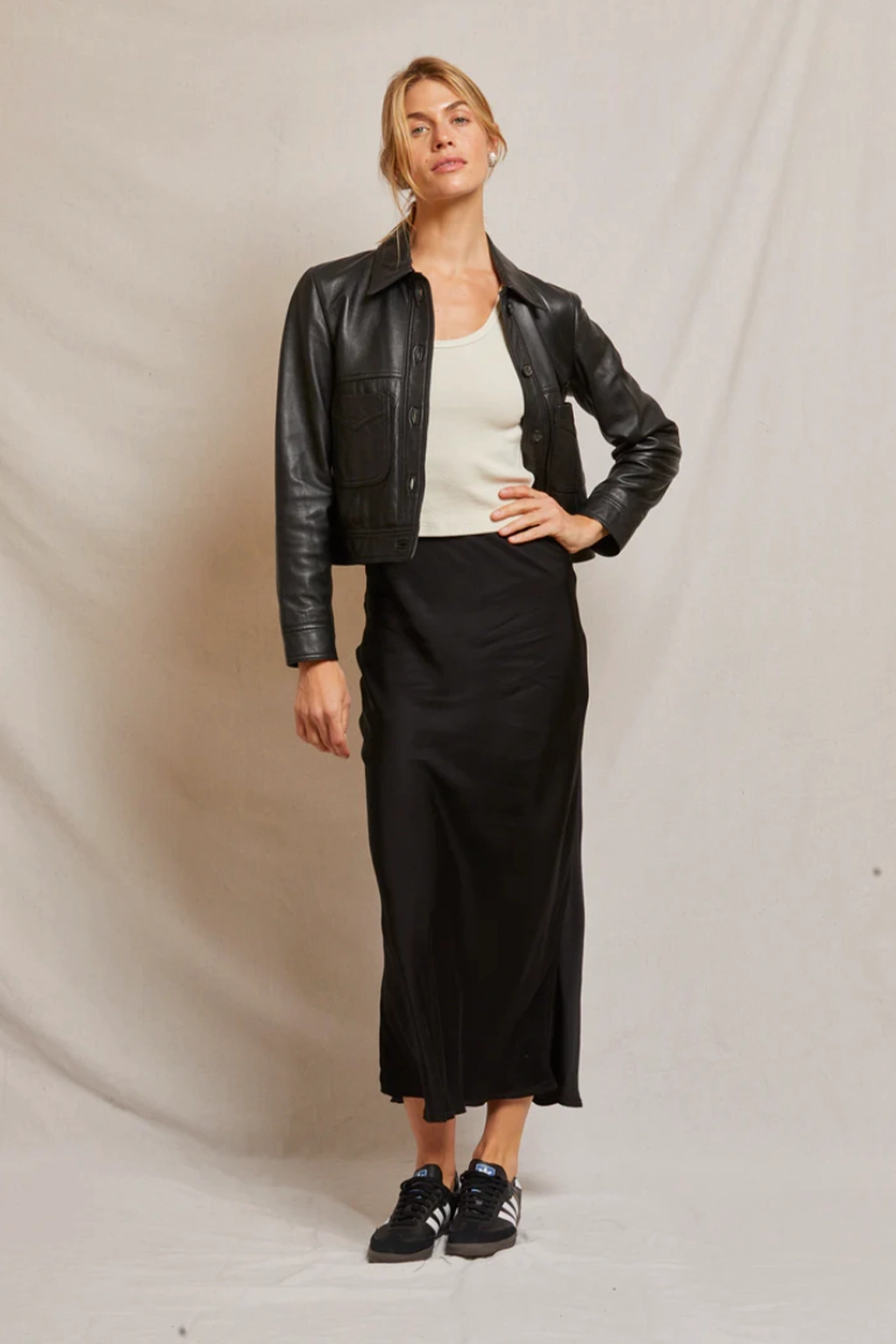 Genevieve Satin Maxi Skirt Irritation Free