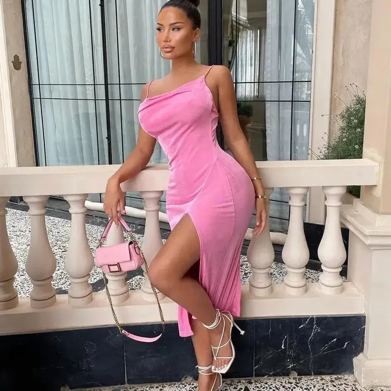 Elegant Maxi Dress StainResistant Fabric