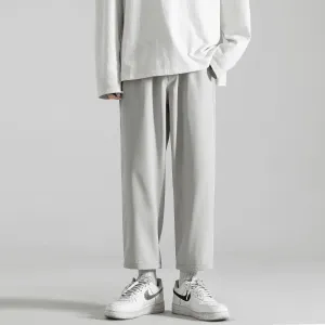 Weekend Wear NonIrritatingStitching Men'S Korean Style Trendy Loose All-Match Nine-Point Casual Pants