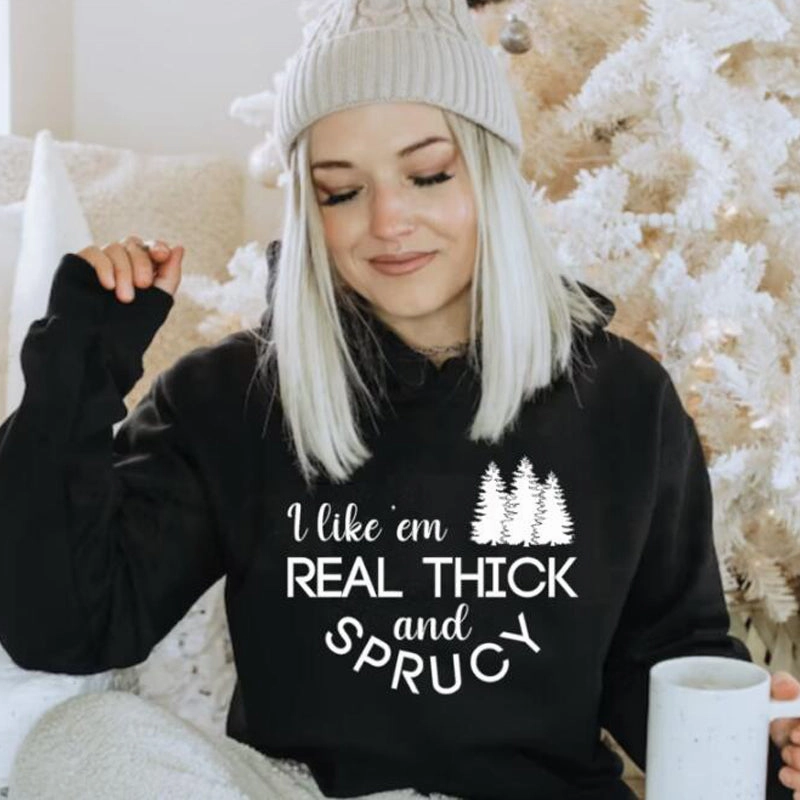 School Days Slim Waist Korean Loose Hoodie Printed Long Sleeve Slouchy Style