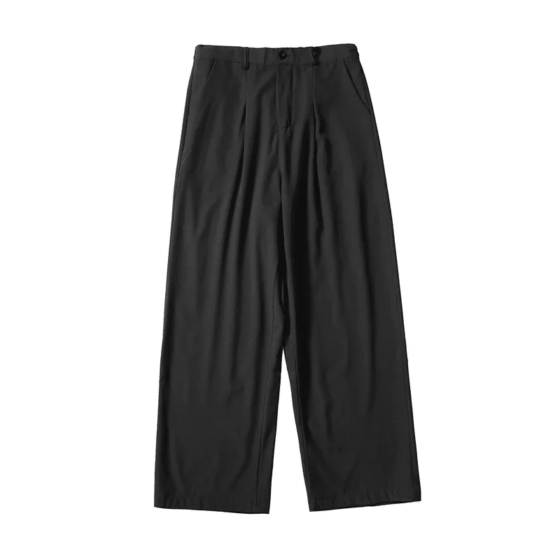 All-Match Straight-Leg Pants Wide-Leg Cropped Trousers Everyday Comfort Wear RecycledMaterial