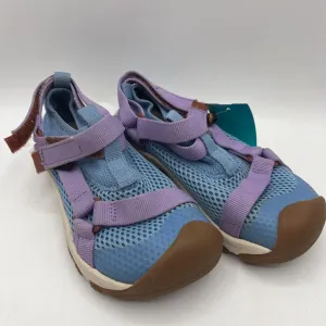 Cloud Soft Size 13: Teva Blue/Purple/Brown Velcro Strap Sandals