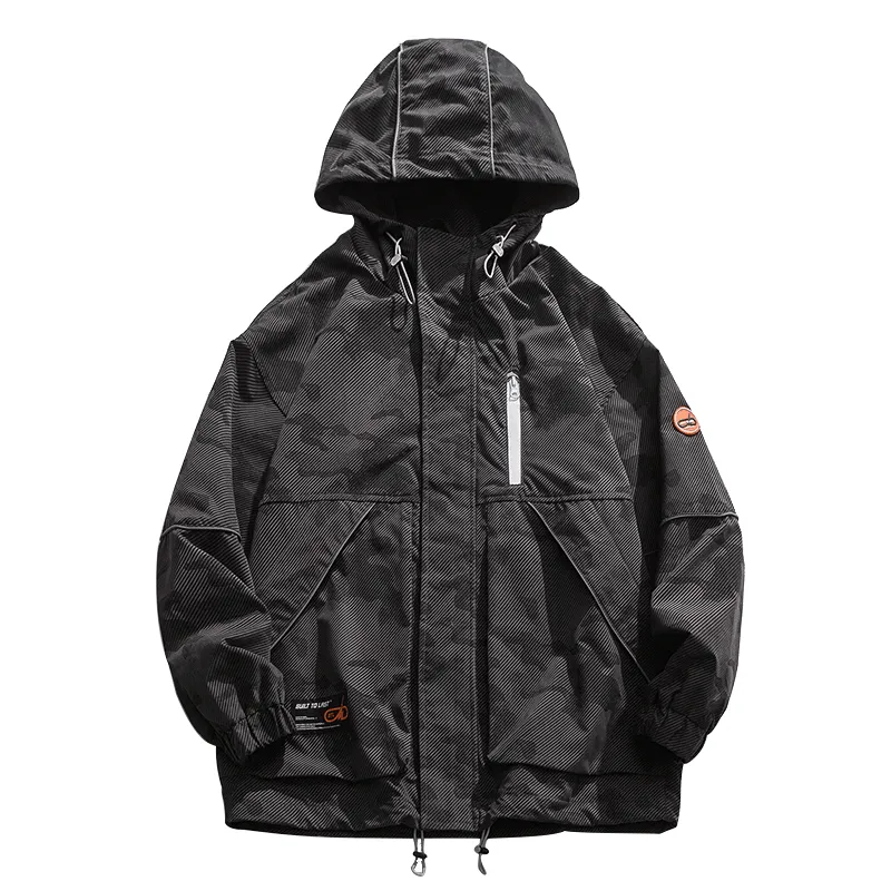 WeatherproofCoating Japanese Long-Sleeved Top Casual Jacket Tooling