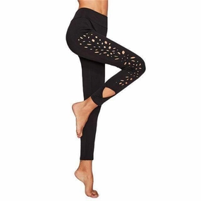 Women's Hollow Laser Cut Side Fitness Leggings Occasion