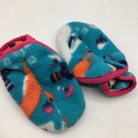 carbon fiber plate Size 6-12m: Patagonia Blue Mushroom Print Fleece Baby Booties