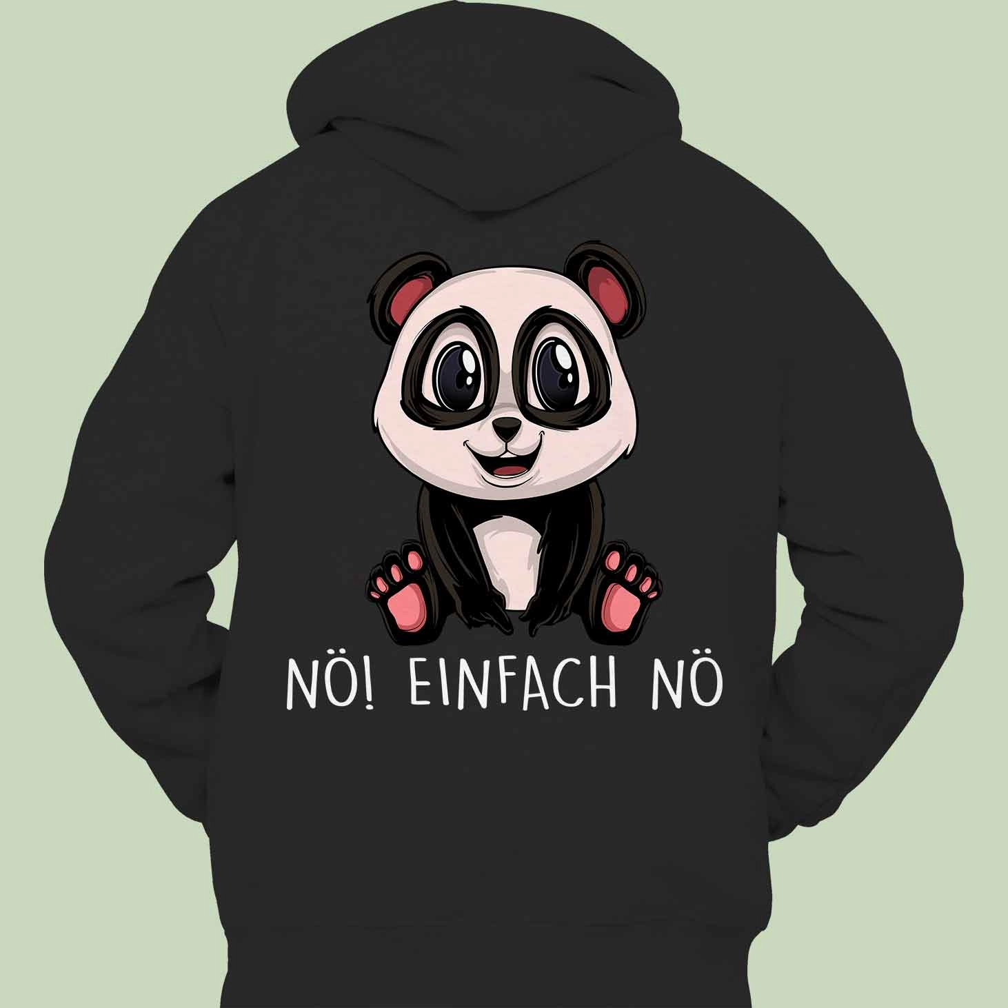 Panda Hoodie Unisex Back Print Dad Uniform Stretchable Waist