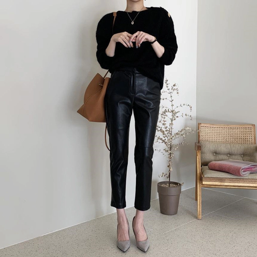 Versatile Fashion Sweater Knitted Top Plus Fleece Eco Friendly Material