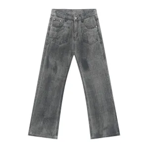 All Day Comfort Design Modern Shopping Day American-style Fashionable Black And Gray Washed Jeans