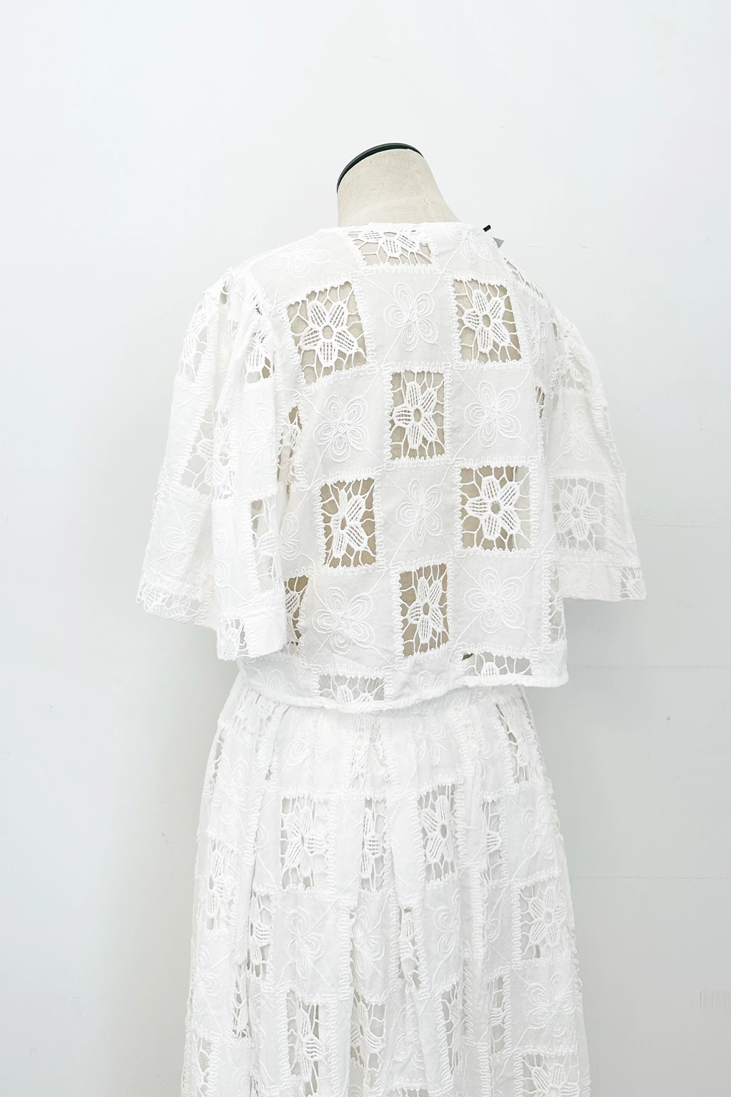 SweatAbsorbent Andolina Crochet Lace Crop Top