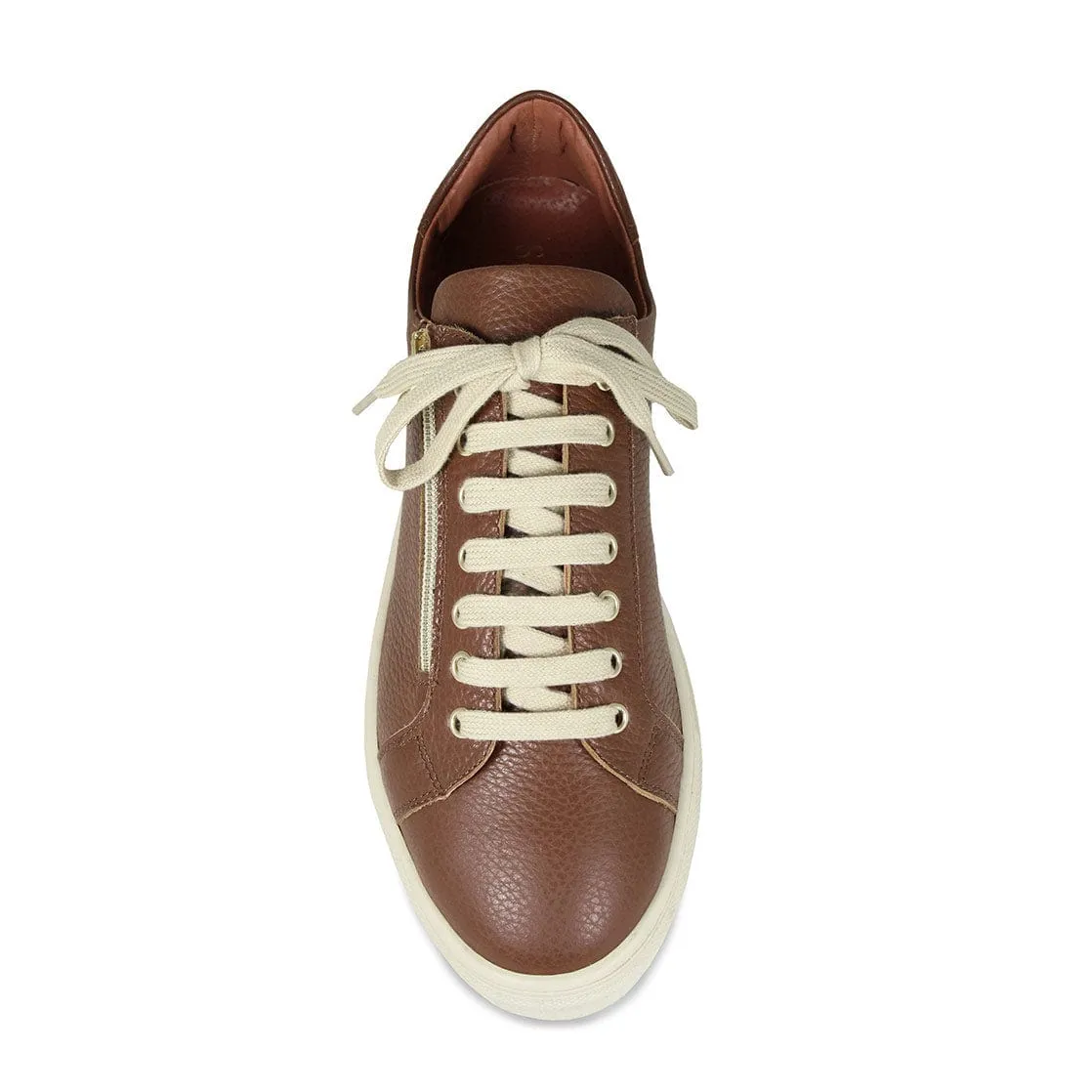 MEN'S Stride: Tan Leather low - cut