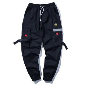 Side Pockets Rest Easy Overalls Men'S Loose Trendy Brand Straight Feet