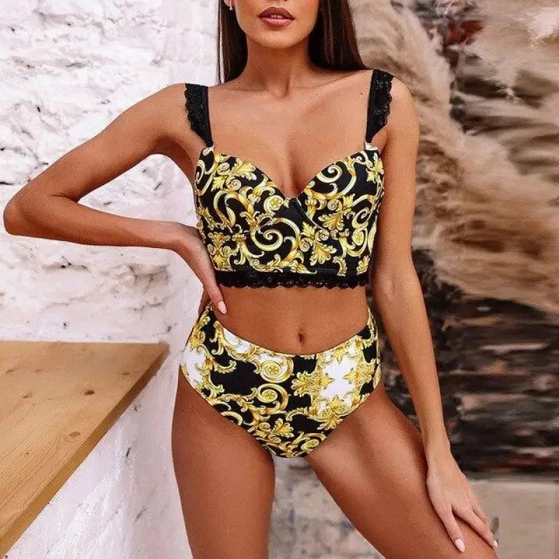 Paisley Push up Bikini Sunny Day