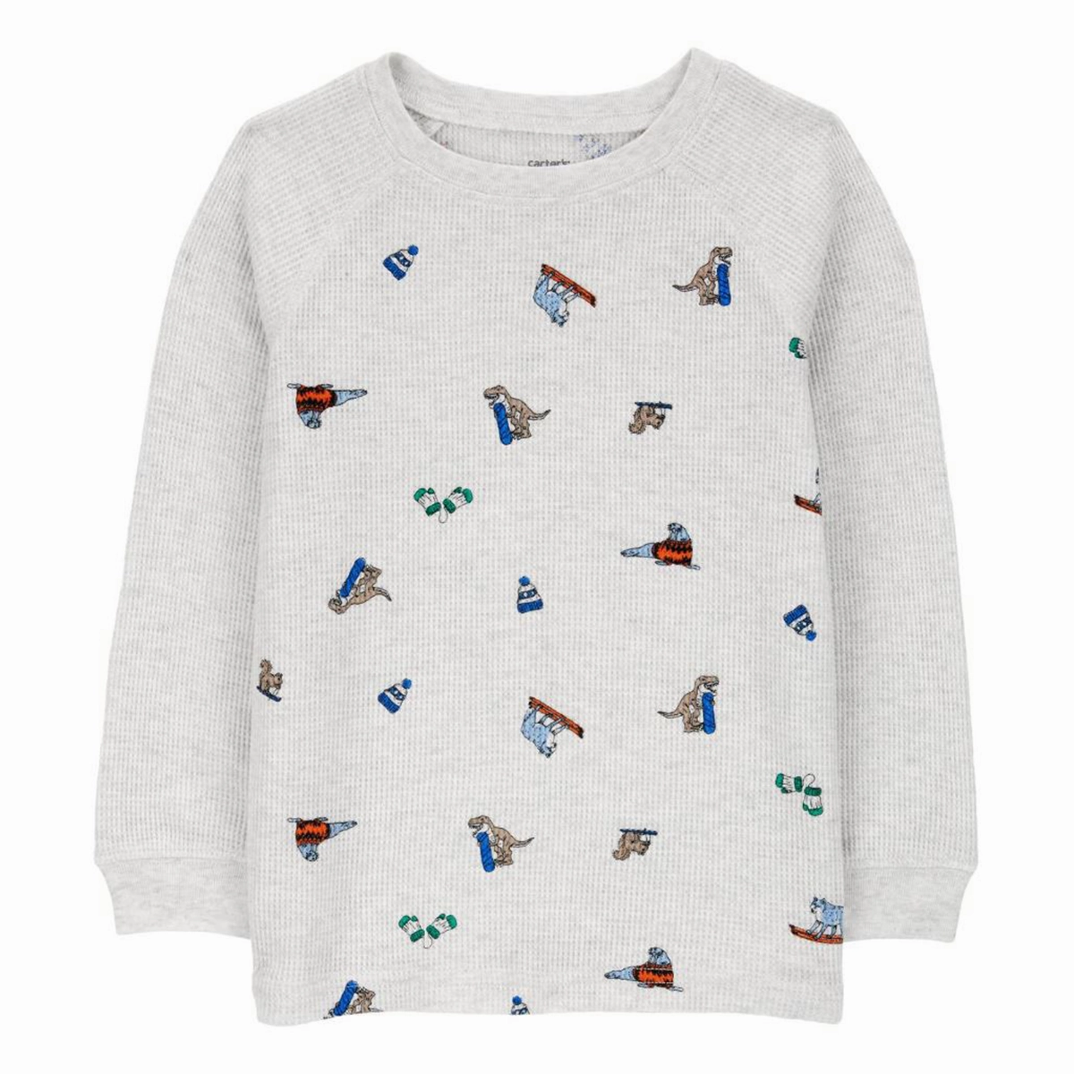 QuickDry Texture Everyday Jacket Toddler Boys' Winter Animals Thermal Graphic Tee 2S028210
