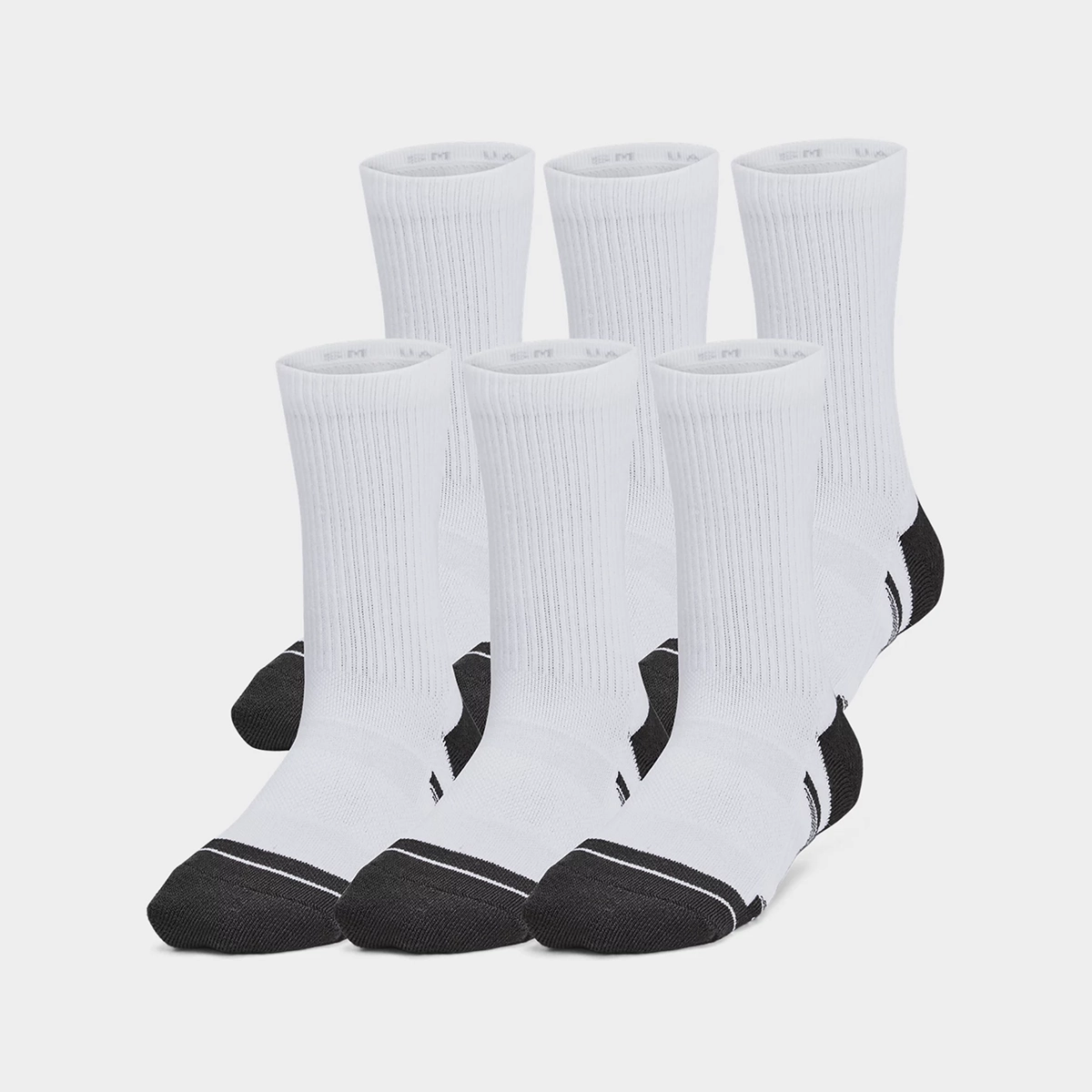 Children's 6-pack Performance Tech Crew Socks 1387056 Stretch Material Bonded Seam Technique