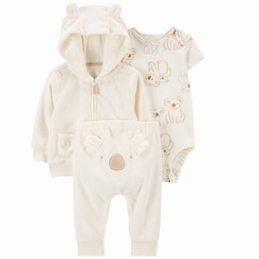 Baby Boys' 3-Piece Koala Jacket Set 1R040010-153 TemperatureRegulating Fabric Versatile Design