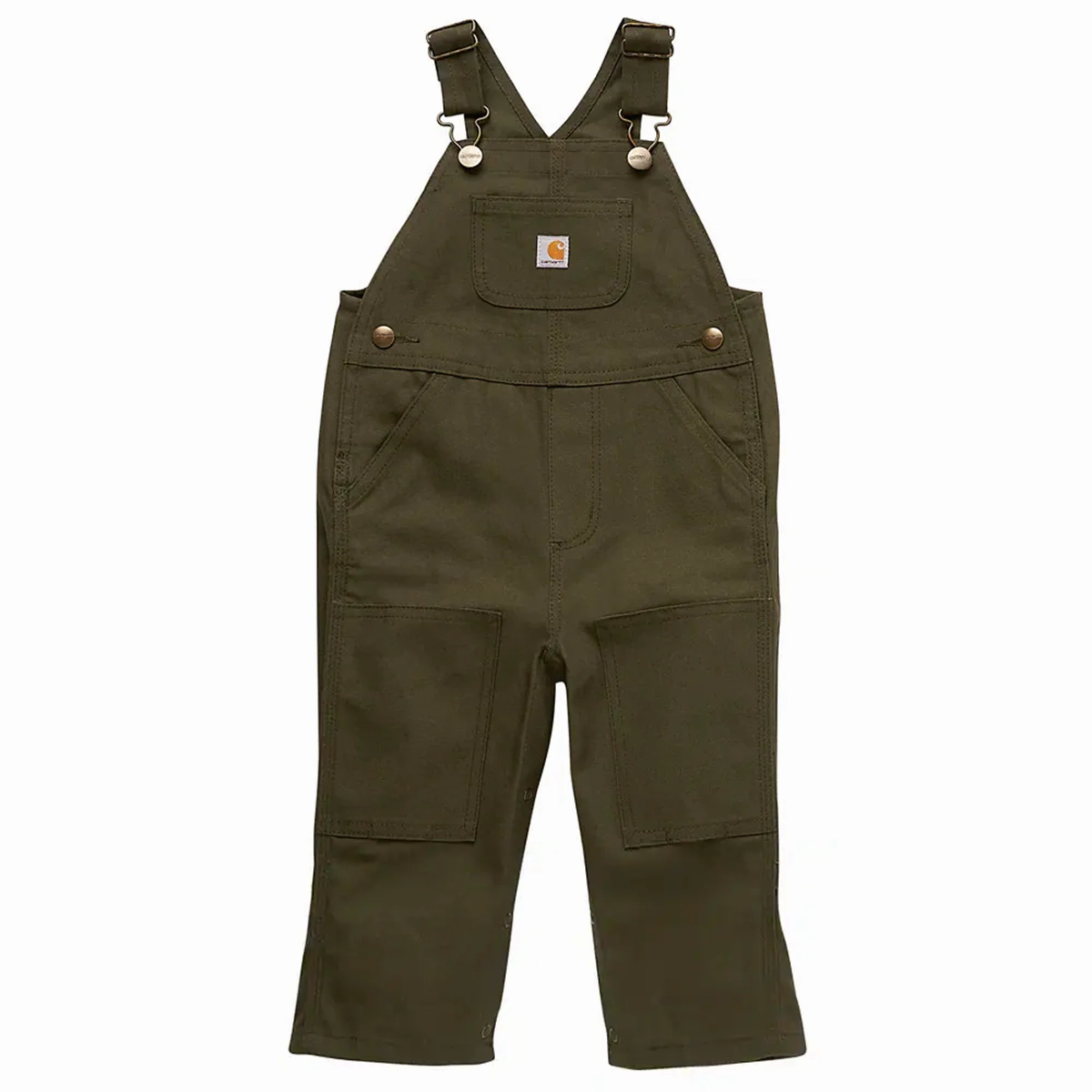 Unisex Infants' Loose Fit Canvas Bib Overall CM8757 ElasticTrimming