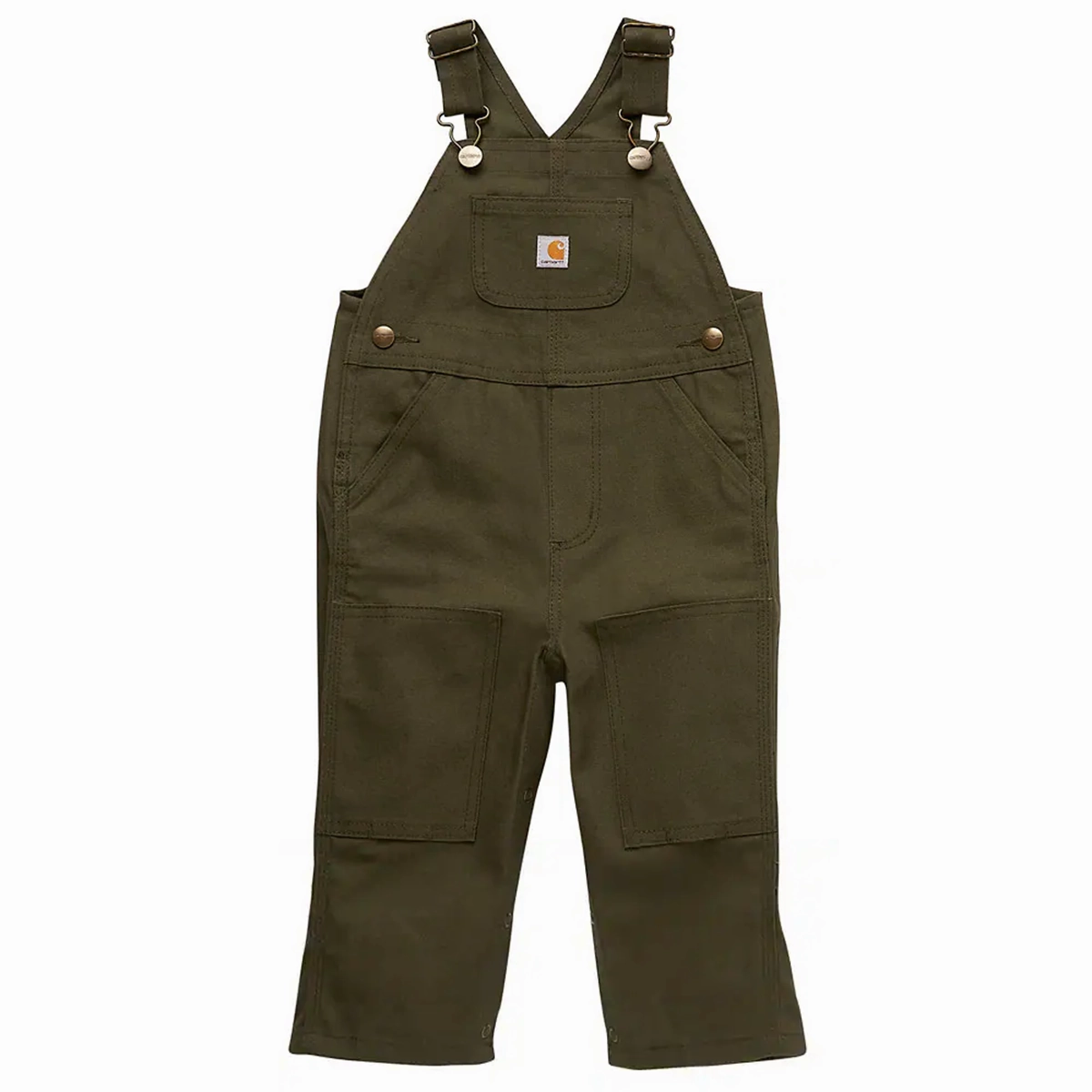 Long Sleeve Polo ErgonomicSleeves Unisex Infants' Loose Fit Canvas Bib Overall CM8757
