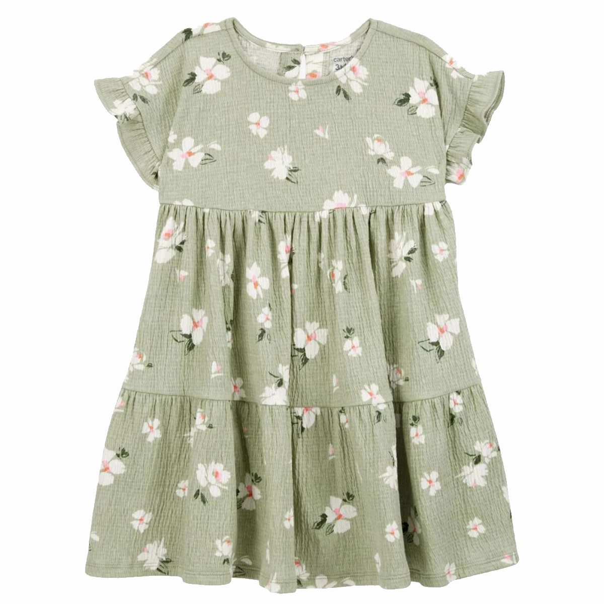 Toddler Girls' Floral Tiered Dress 2S404410 VentilatedBackPanel