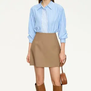 Autumn-Winter High Waist Casual Shorts Skirt Feather Light