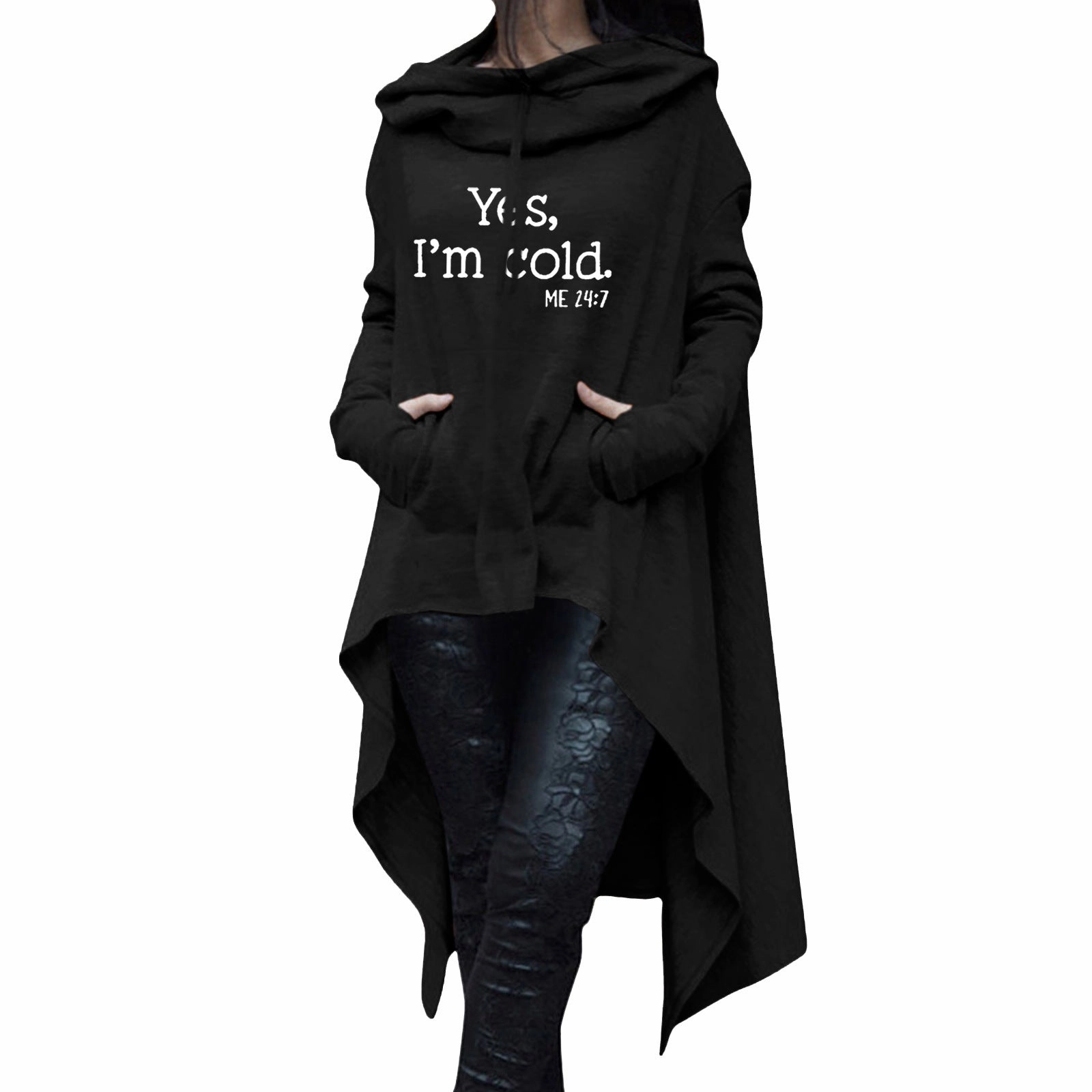 Lightweight Fabric Personalizable Autumn And Winter Mid-length Halloween Printed Hoodie Plus Size Casual Top