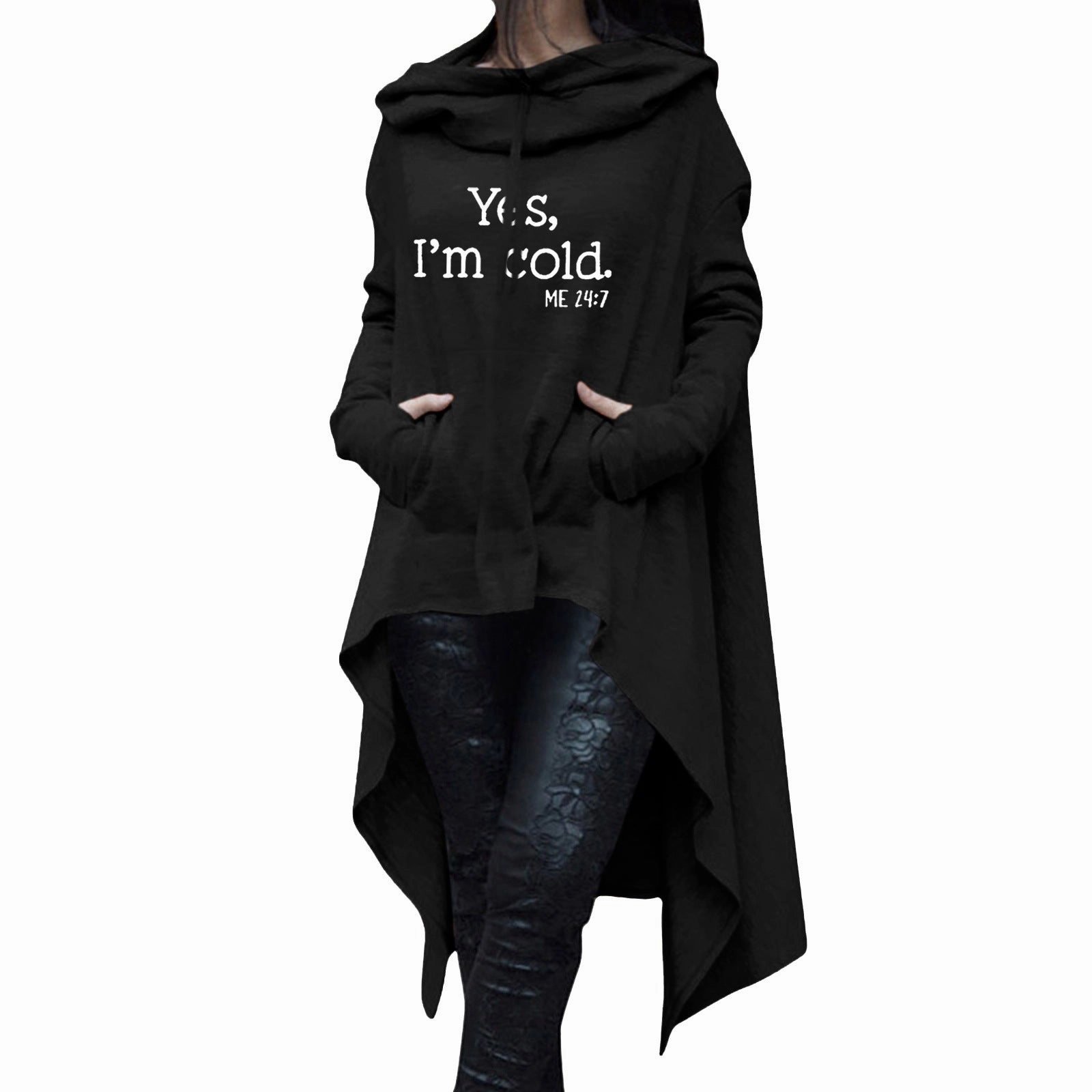 Autumn And Winter Mid-length Halloween Printed Hoodie Plus Size Casual Top Ibex like