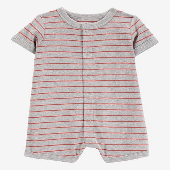 Baby Boy Crab Striped Cotton Blend Short-Sleeve Romper 1S474910-984 Basic Dress SunProtective