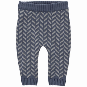 Hidden Pocket Design Baby Boys' Herringbone Sweater Knit Pants 1Q118910