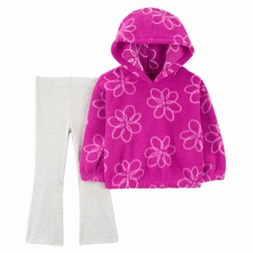 Baby Girls' 2-Piece Floral Fleece Pullover & Legging Set 1R972910 Casual Tee