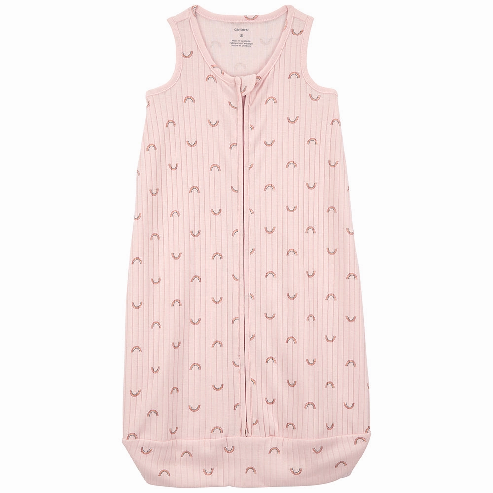 Baby Girls' Rainbow 2-Way Zip Wearable Blanket 9Q932910 ThermalInsulation