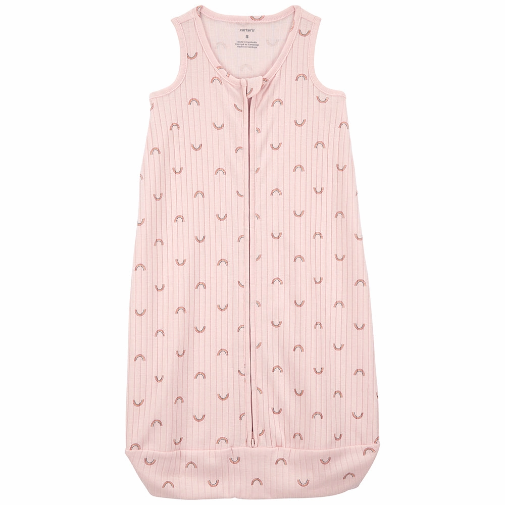 Baby Girls' Rainbow 2-Way Zip Wearable Blanket 9Q932910 Multi Panel Construction Distressed Texture