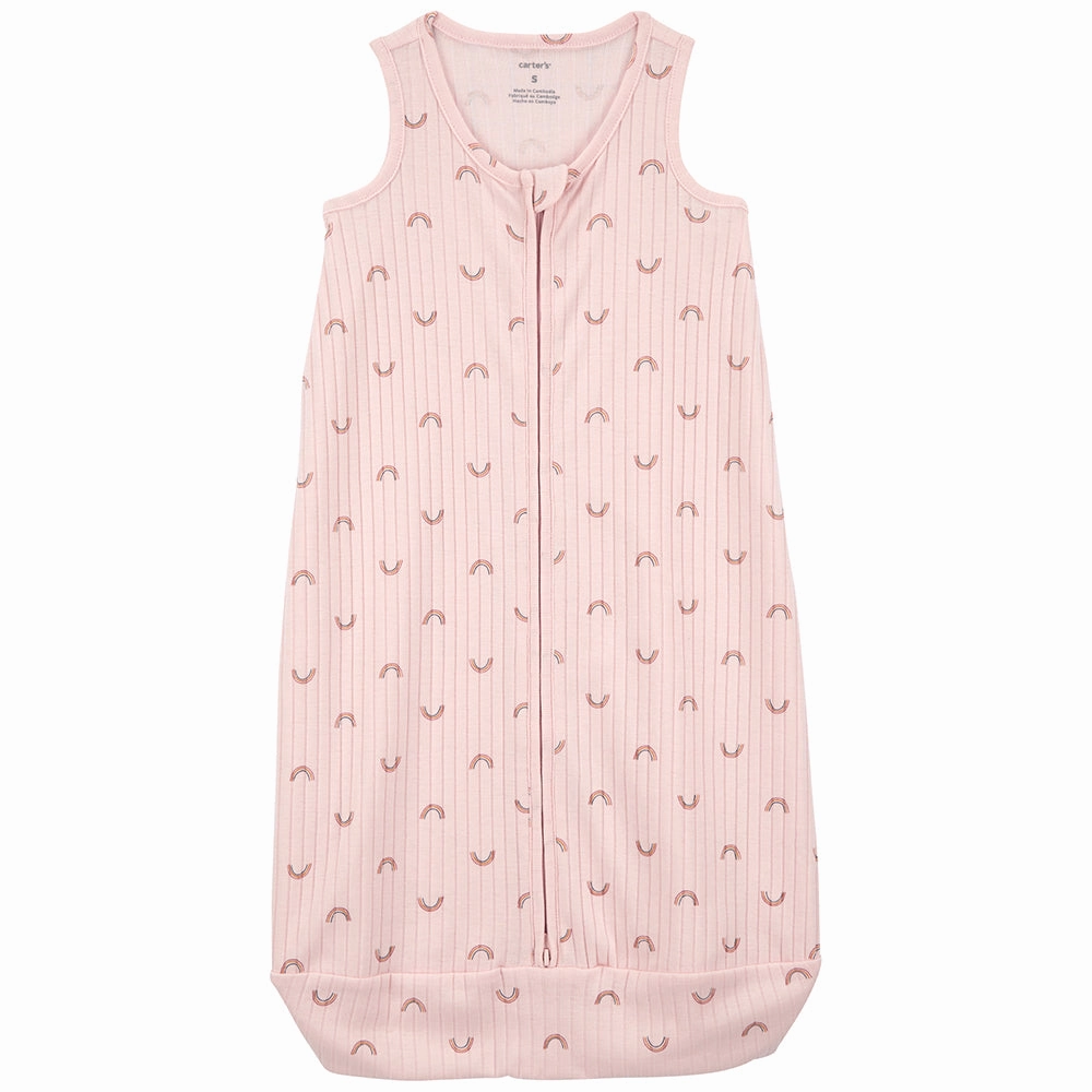 PlushLining HighNeckline Baby Girls' Rainbow 2-Way Zip Wearable Blanket 9Q932910