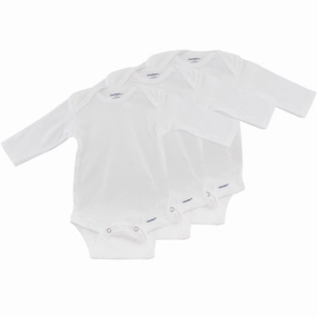 Baby Onesies with Long Sleeves- 3-pack 850243230 Unstructured Fit CroppedLength