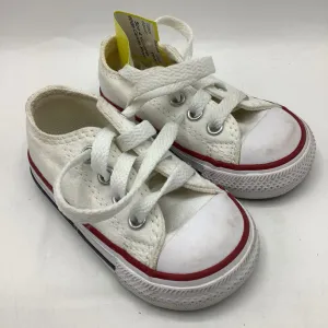 Size 4: Converse White Canvas Shoes Compact Fit ShockAbsorbingSole
