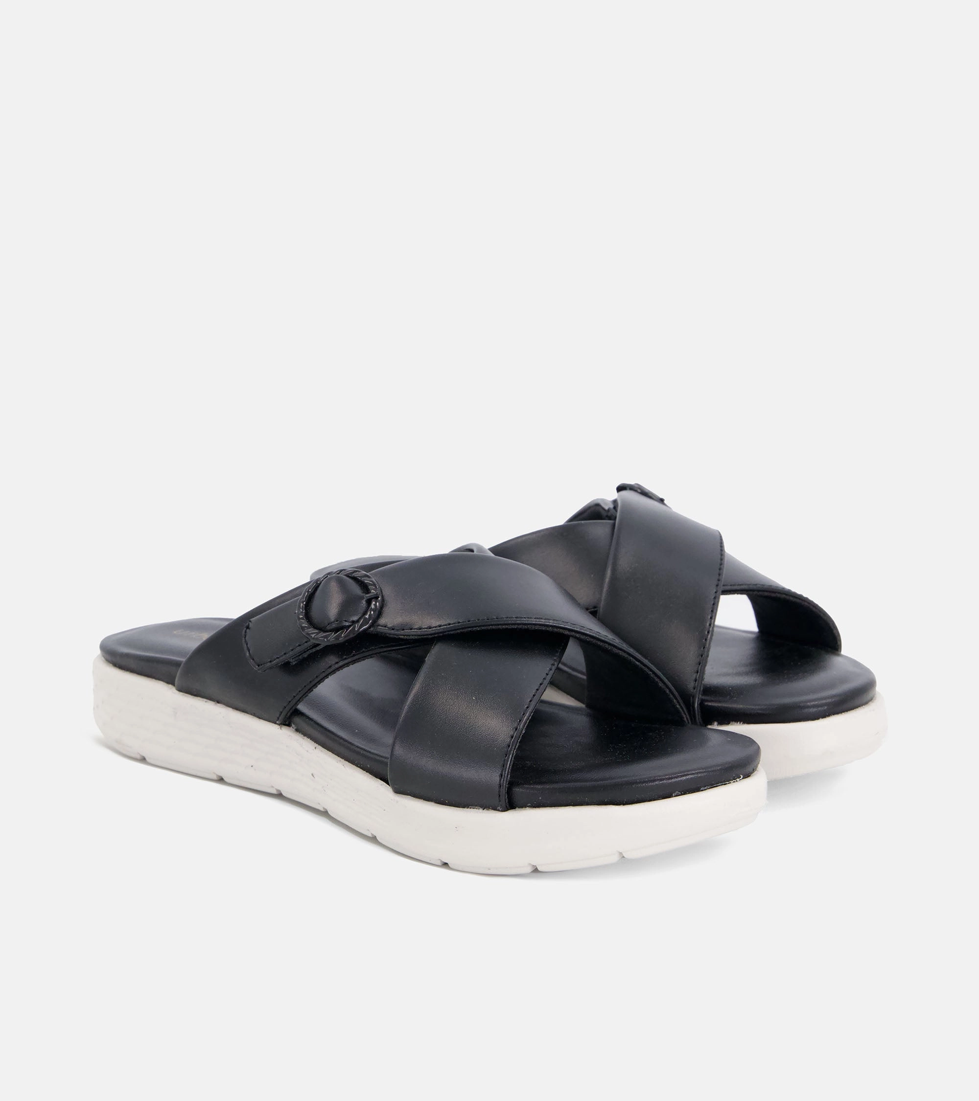 Women's Slipper US-CZ-5353 Flexible Grooves hip