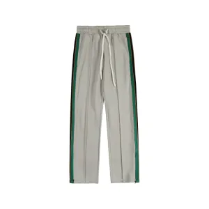 BENMYSHOWER National Tide Casual Trousers Male Hip-Hop Tide Brand Sports Pants Loose Straight Couple Striped Pants Chill Comfort Fit Multipurpose Design