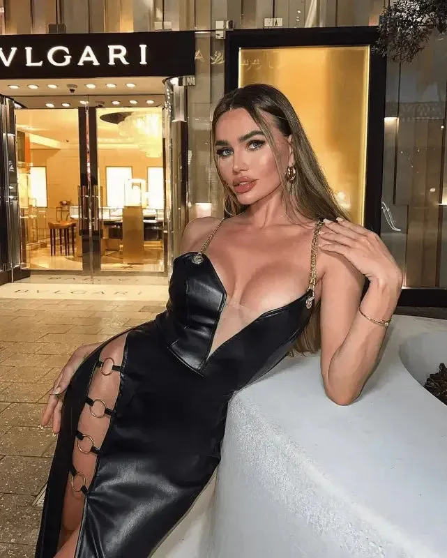 Japan Neat AntiStatic Material Black Bandage Dress