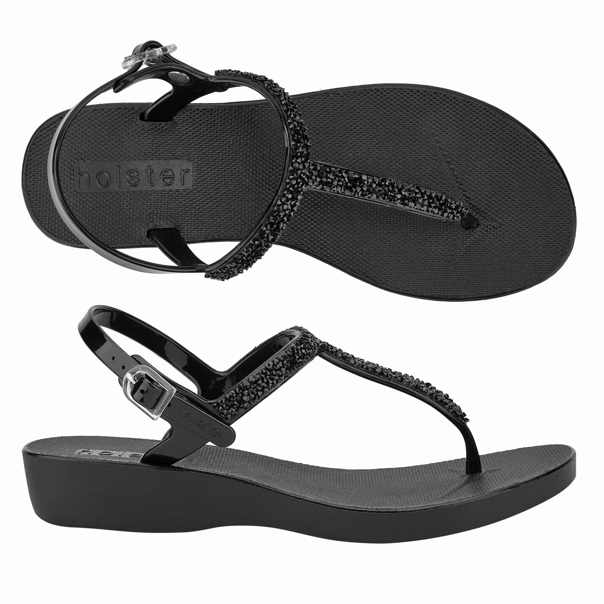 Classy Heels Riviera Wedge - Black