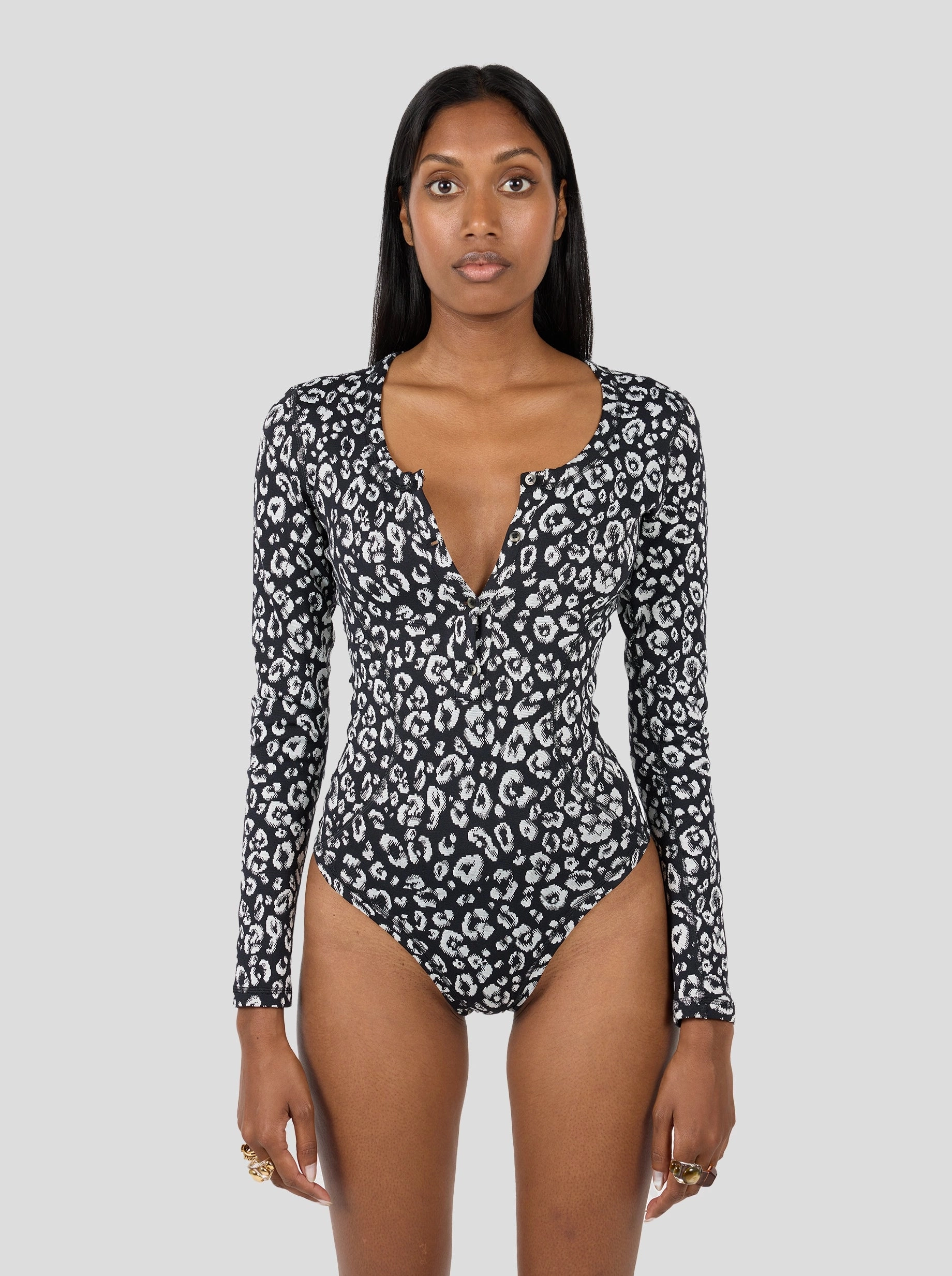 Body Lou en imprim?? L??opard Ecume Non Restrictive Fit