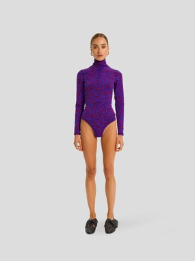 Body Ricci en jersey l??opard Arctique HeatRegulating Fibers