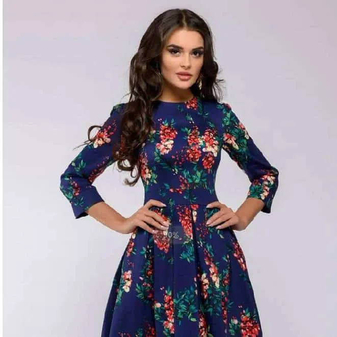 Seasonal Style Easy Layers Women's Elegant A-Line Dress