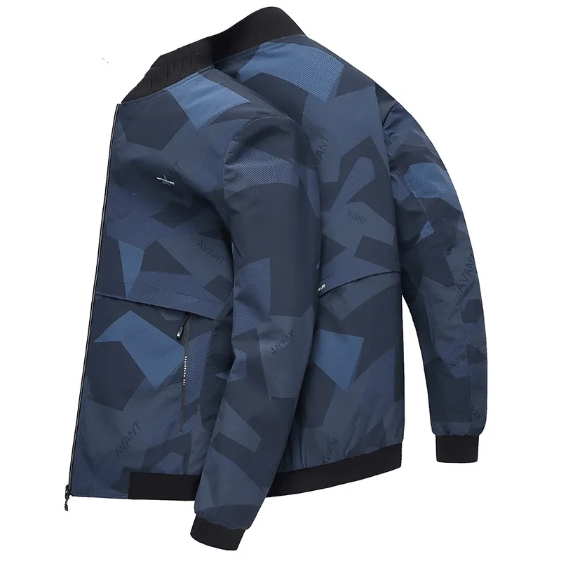 Fire Retardant Treated Fabric Baseball Collar Casual Jacket Stand Collar Spring and Autumn Jacket