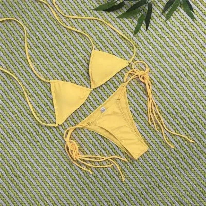 New Triangle bikini Set Soft Touch Lining Coastal Fashion