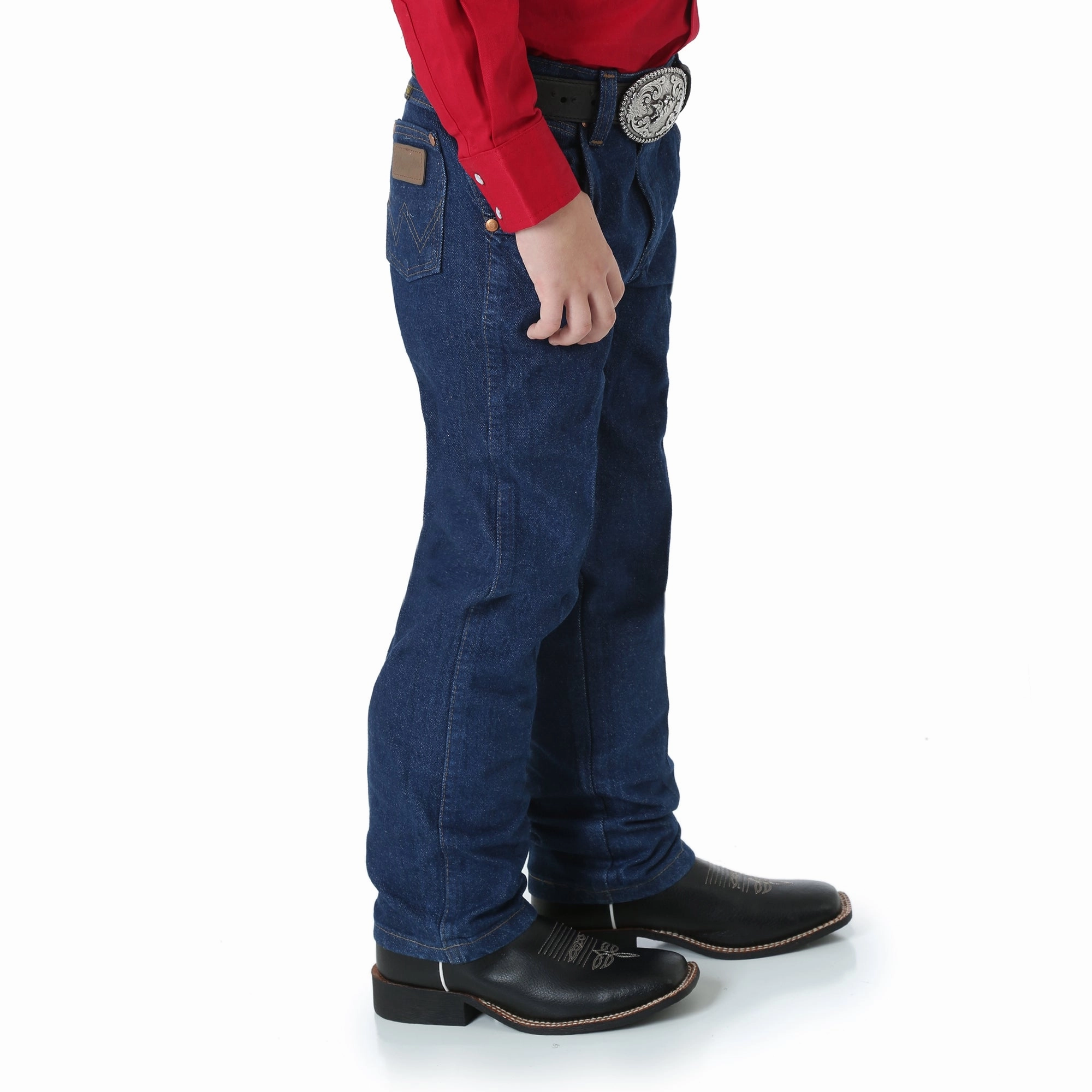 AntiPillingTechnology High Neckline Boy's Cowboy Cut Jeans- Toddler to Teen