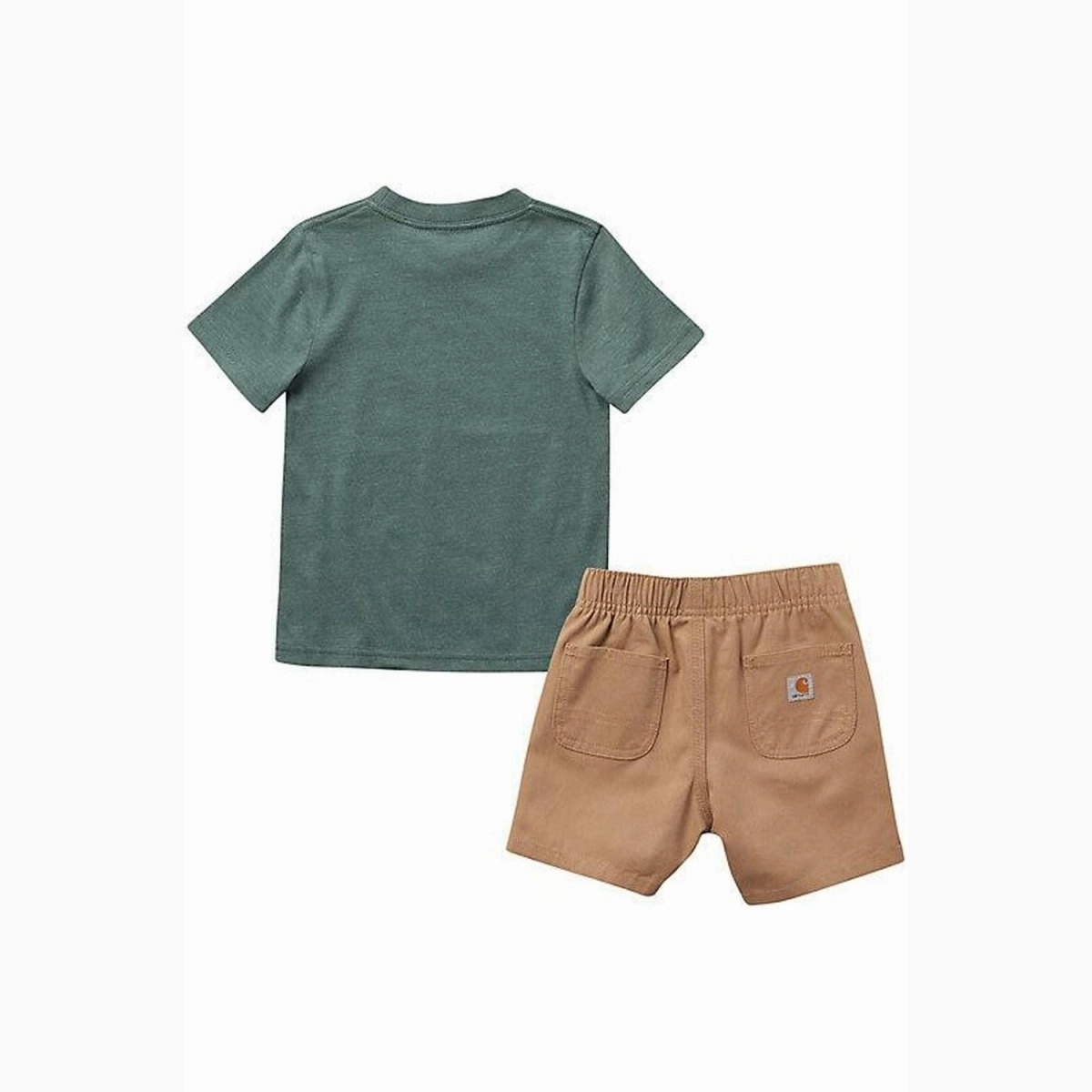 PolyesterBlend Boy's Short-Sleeve Dig T-Shirt & Khaki Shorts Set CG8797