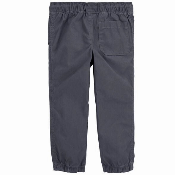 Boys' Gray Joggers 2R061510-020 Unstructured Silhouette Street Style