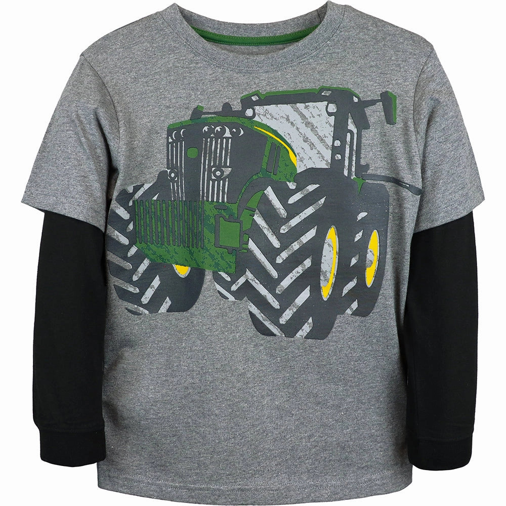 stain resistant coating Boys' Long-Sleeve Mega Tractor Tee J4T357HC