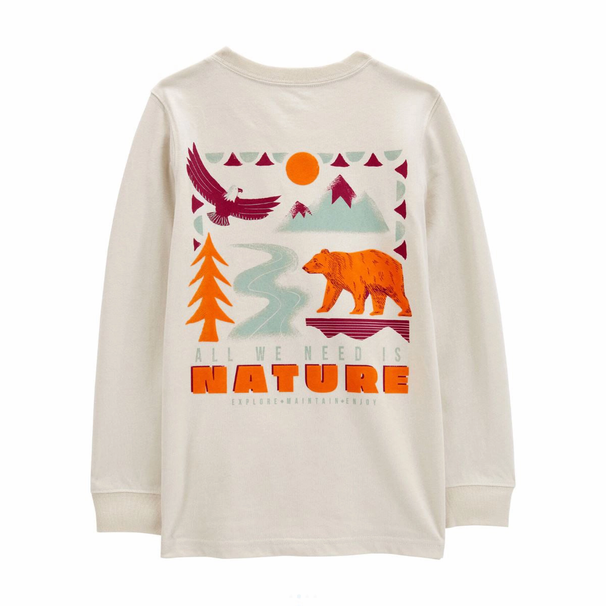 Multipanel Construction Boys' Nature Hike Long-Sleeve Graphic Tee 3R583110