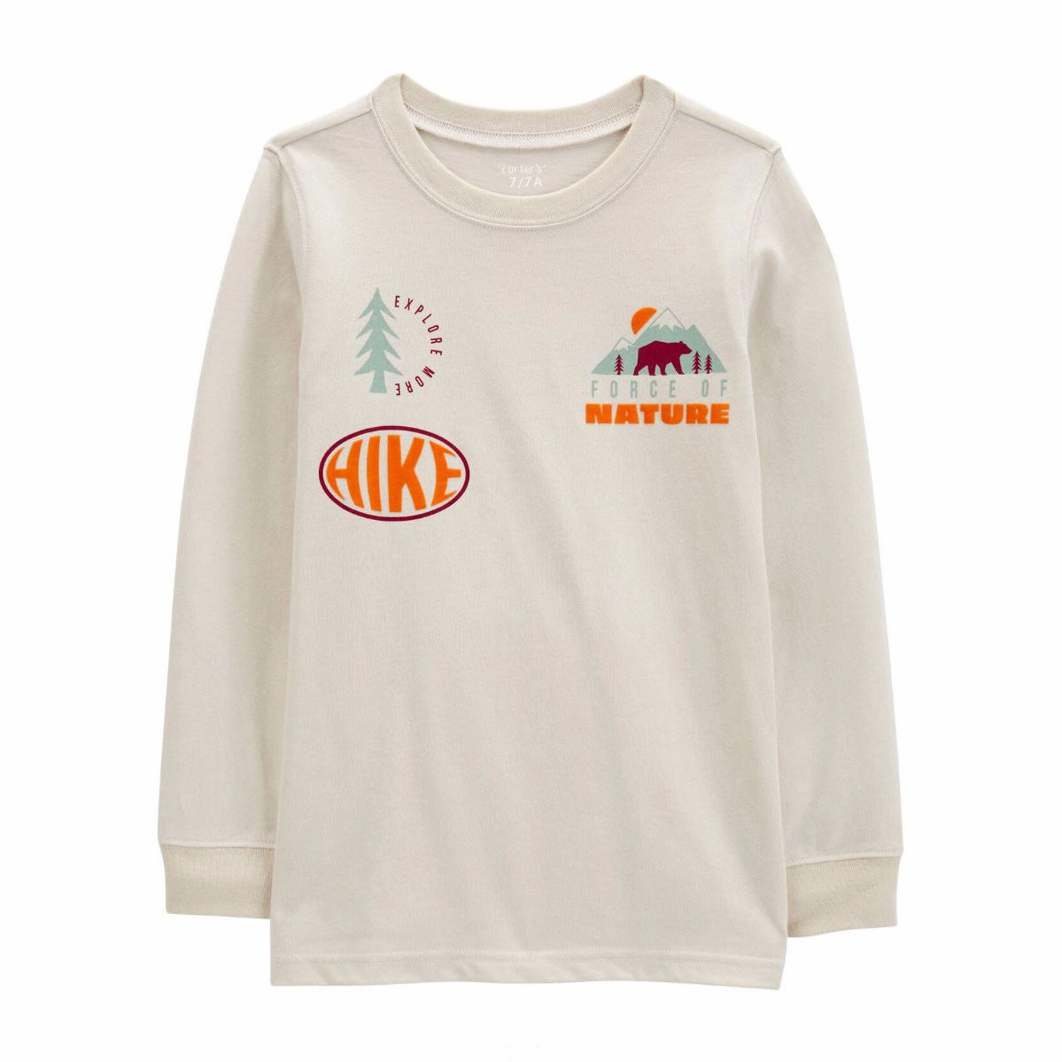 Durable Fiber Blend Boys' Nature Hike Long-Sleeve Graphic Tee 3R583110